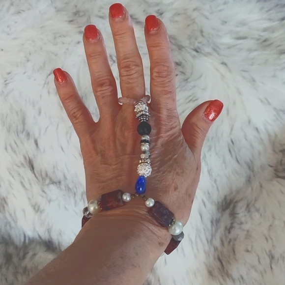 Colorful Beaded slave bracelet - Picture 4 of 5